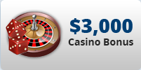 $3,000 Casino Bonus