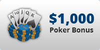 $1,000 Poker Bonus