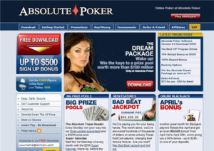 Absolute Poker website >
