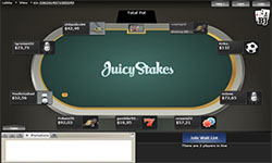 Juicy Stakes Poker tables