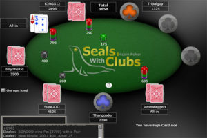 SealsWithClubs poker tables >