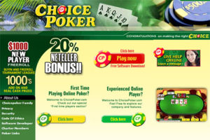 Choice Poker website >
