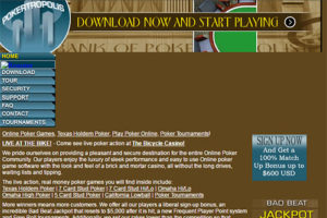 Pokertropolis website >
