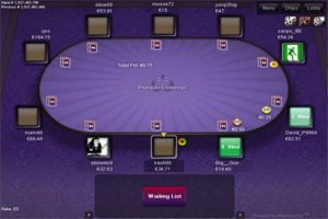 Purple Lounge poker tables >