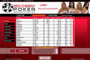 Red Cherry Poker lobby >