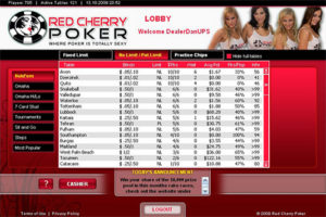 Red Cherry Poker lobby >