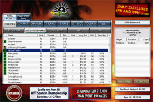 Cryptologic network SunPoker lobby >